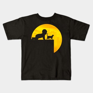 baby and the cat Kids T-Shirt